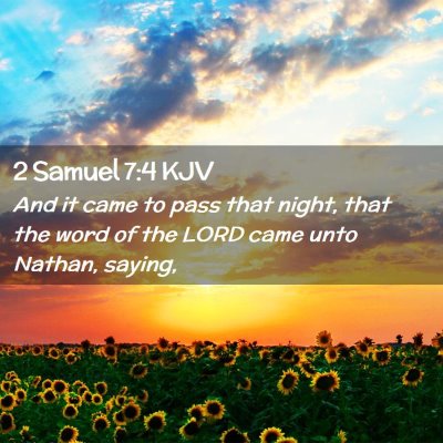 2 Samuel 7:4 KJV Free Bible Images