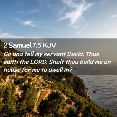 2 Samuel 7:5 KJV Free Bible Images