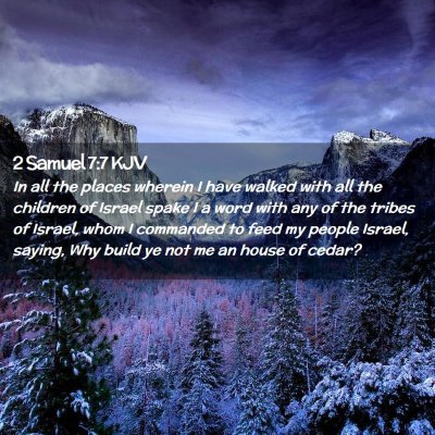 2 Samuel 7:7 KJV Free Bible Images