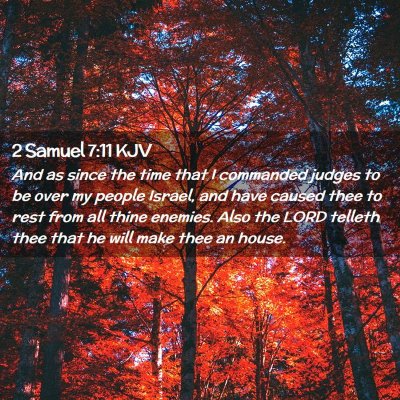 2 Samuel 7:11 KJV Free Bible Images