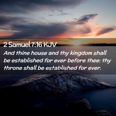 2 Samuel 7:16 KJV Free Bible Images