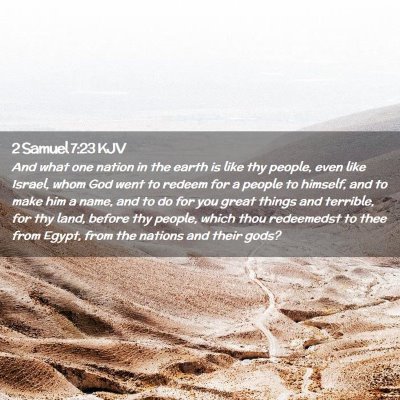 2 Samuel 7:23 KJV Free Bible Images