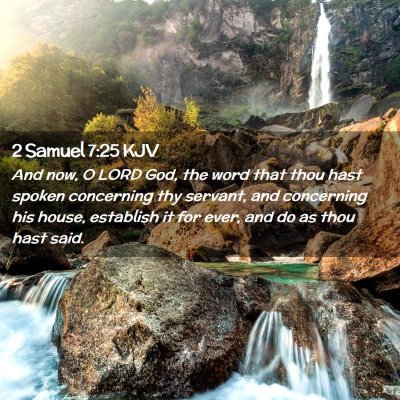 2 Samuel 7:25 KJV Free Bible Images