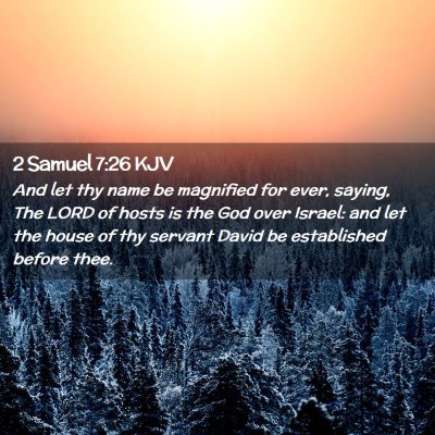 2 Samuel 7:26 KJV Free Bible Images