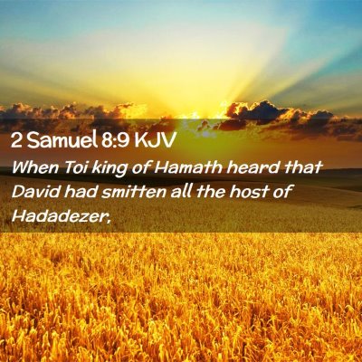 2 Samuel 8:9 KJV Free Bible Images