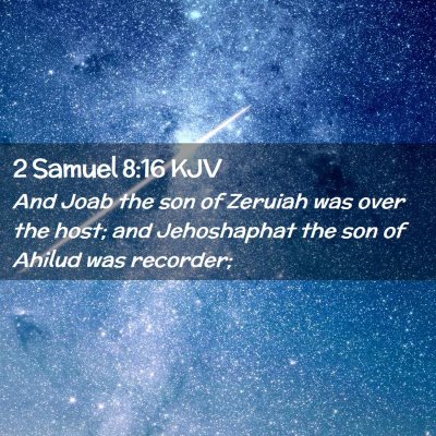 2 Samuel 8:16 KJV Free Bible Images