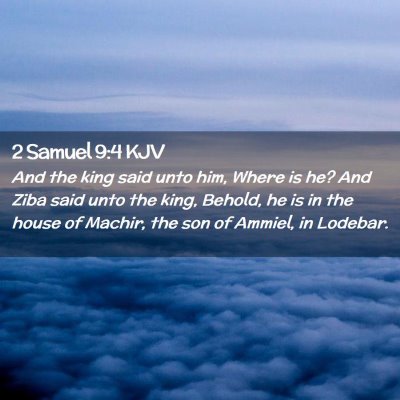 2 Samuel 9:4 KJV Free Bible Images