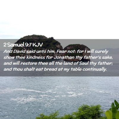 2 Samuel 9:7 KJV Free Bible Images