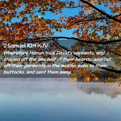 2 Samuel 10:4 KJV Free Bible Images