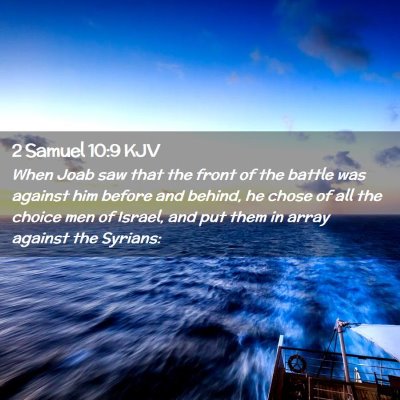 2 Samuel 10:9 KJV Free Bible Images