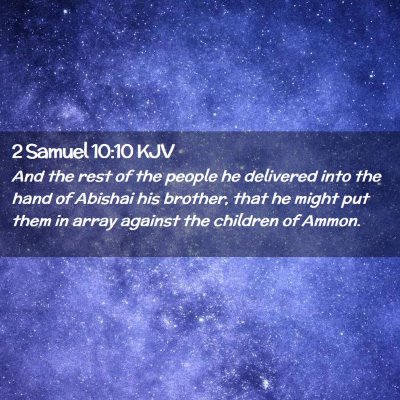 2 Samuel 10:10 KJV Free Bible Images