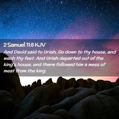 2 Samuel 11:8 KJV Free Bible Images