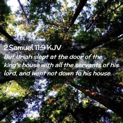 2 Samuel 11:9 KJV Free Bible Images