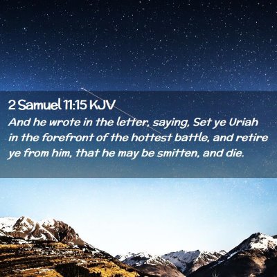 2 Samuel 11:15 KJV Free Bible Images