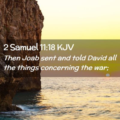 2 Samuel 11:18 KJV Free Bible Images