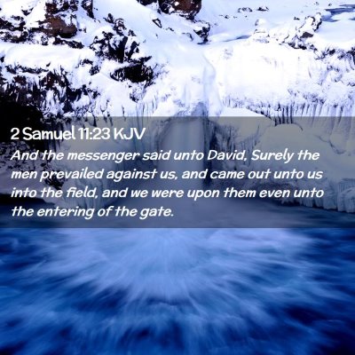 2 Samuel 11:23 KJV Free Bible Images