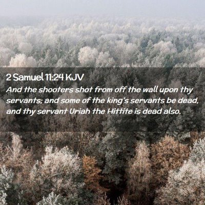 2 Samuel 11:24 KJV Free Bible Images