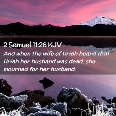 2 Samuel 11:26 KJV Free Bible Images