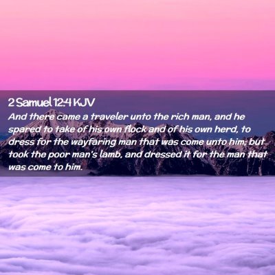 2 Samuel 12:4 KJV Free Bible Images