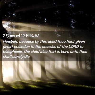 2 Samuel 12:14 KJV Free Bible Images