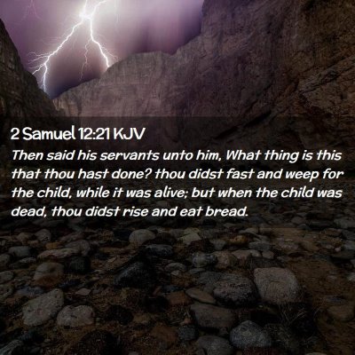 2 Samuel 12:21 KJV Free Bible Images