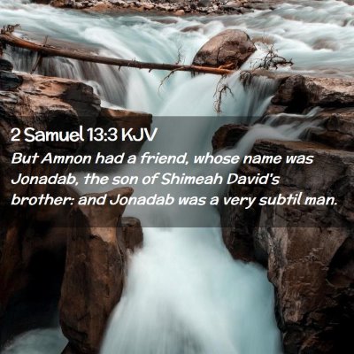 2 Samuel 13:3 KJV Free Bible Images