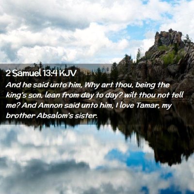 2 Samuel 13:4 KJV Free Bible Images