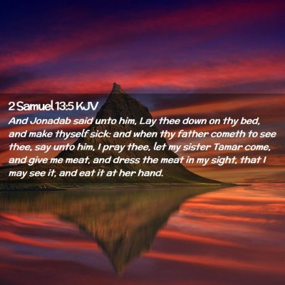 2 Samuel 13:5 KJV Free Bible Images