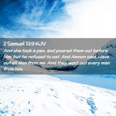 2 Samuel 13:9 KJV Free Bible Images