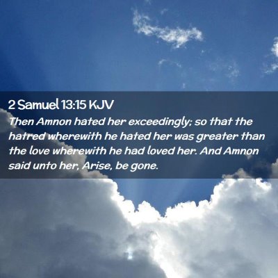 2 Samuel 13:15 KJV Free Bible Images