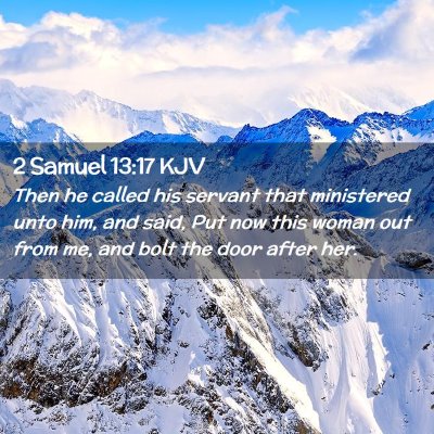 2 Samuel 13:17 KJV Free Bible Images