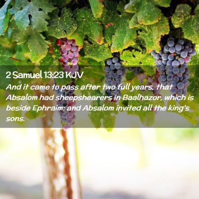 2 Samuel 13:23 KJV Free Bible Images