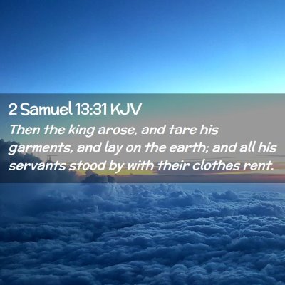 2 Samuel 13:31 KJV Free Bible Images