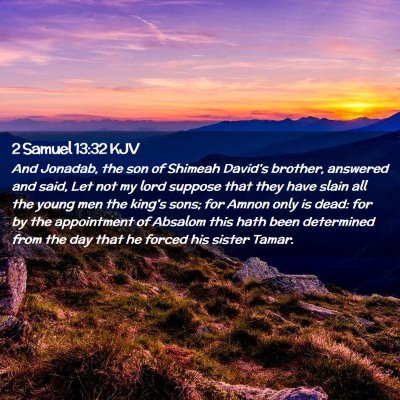 2 Samuel 13:32 KJV Free Bible Images