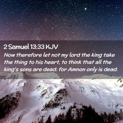 2 Samuel 13:33 KJV Free Bible Images