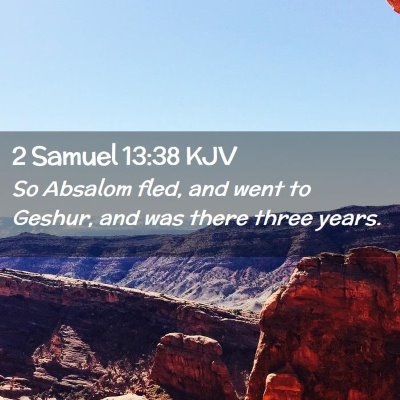 2 Samuel 13:38 KJV Free Bible Images