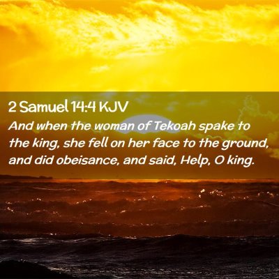 2 Samuel 14:4 KJV Free Bible Images