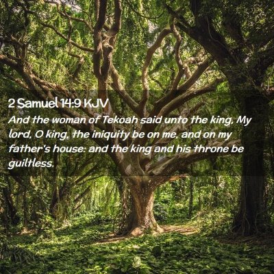 2 Samuel 14:9 KJV Free Bible Images