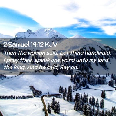 2 Samuel 14:12 KJV Free Bible Images