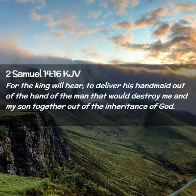 2 Samuel 14:16 KJV Free Bible Images