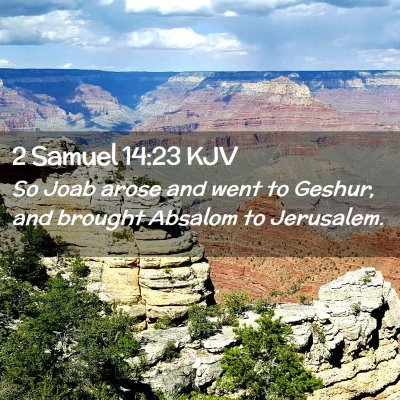 2 Samuel 14:23 KJV Free Bible Images