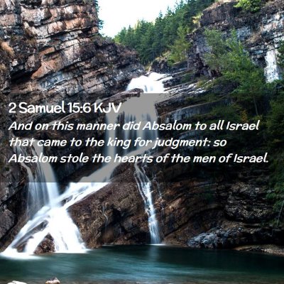 2 Samuel 15:6 KJV Free Bible Images