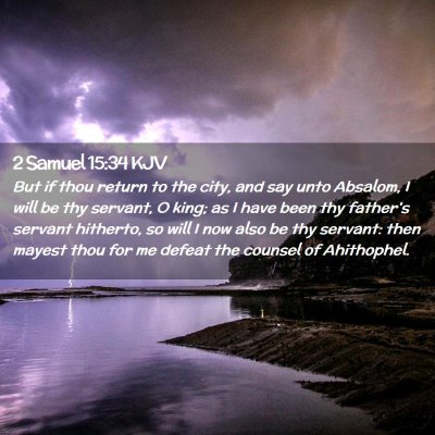 2 Samuel 15:34 KJV Free Bible Images