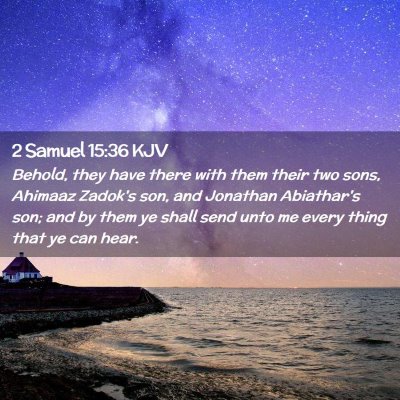 2 Samuel 15:36 KJV Free Bible Images