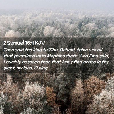 2 Samuel 16:4 KJV Free Bible Images