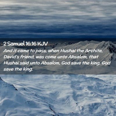 2 Samuel 16:16 KJV Free Bible Images