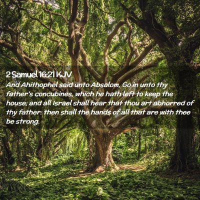 2 Samuel 16:21 KJV Free Bible Images