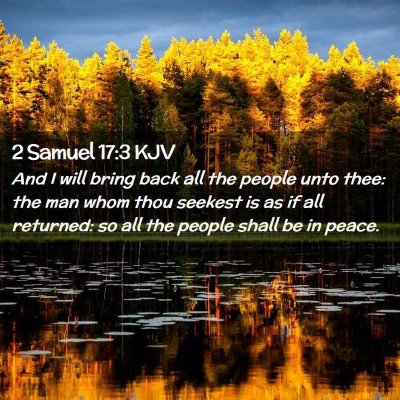 2 Samuel 17:3 KJV Free Bible Images