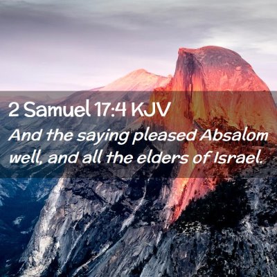 2 Samuel 17:4 KJV Free Bible Images