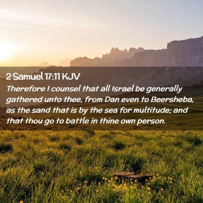 2 Samuel 17:11 KJV Free Bible Images